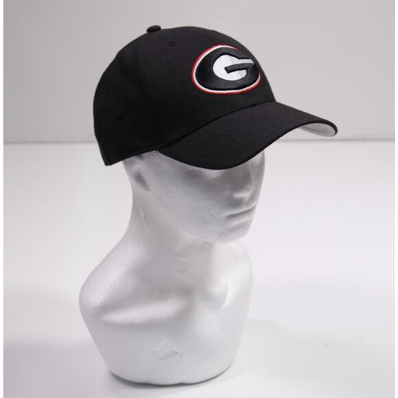 Georgia Bulldogs Lot of 2 Black Adjustable Hats Caps '47 - Picture 2 of 16